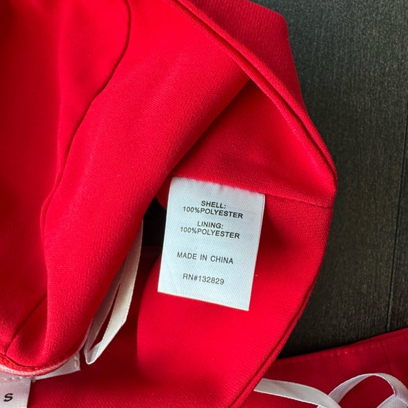 Superdown Red Strapless Jumpsuit Set - Picture 4 of 8